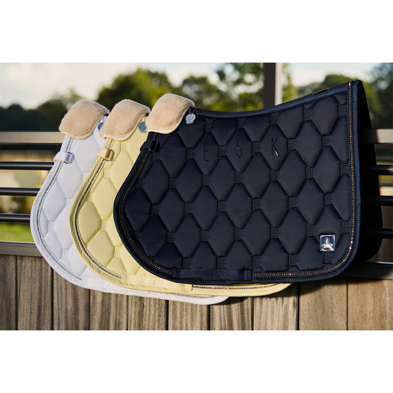 Eskadron Glossy Crystal Saddlecloth Platinum Pure SS23 - Sunflower-1